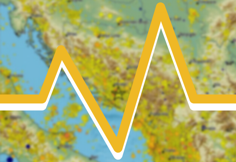Objavljena karta: Ovo su potresi koji su se dogodili zadnje 62 godine u BiH